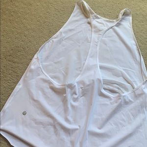 Lululemon white mesh tank
